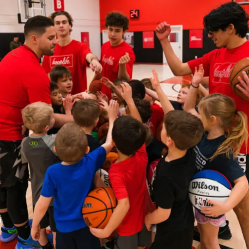 Young Stars team huddle