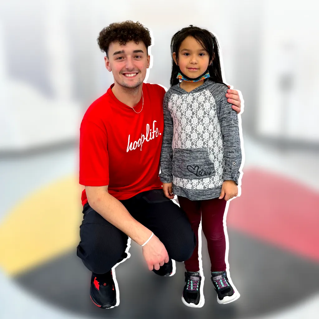 HoopLife Nations Coach with a Player