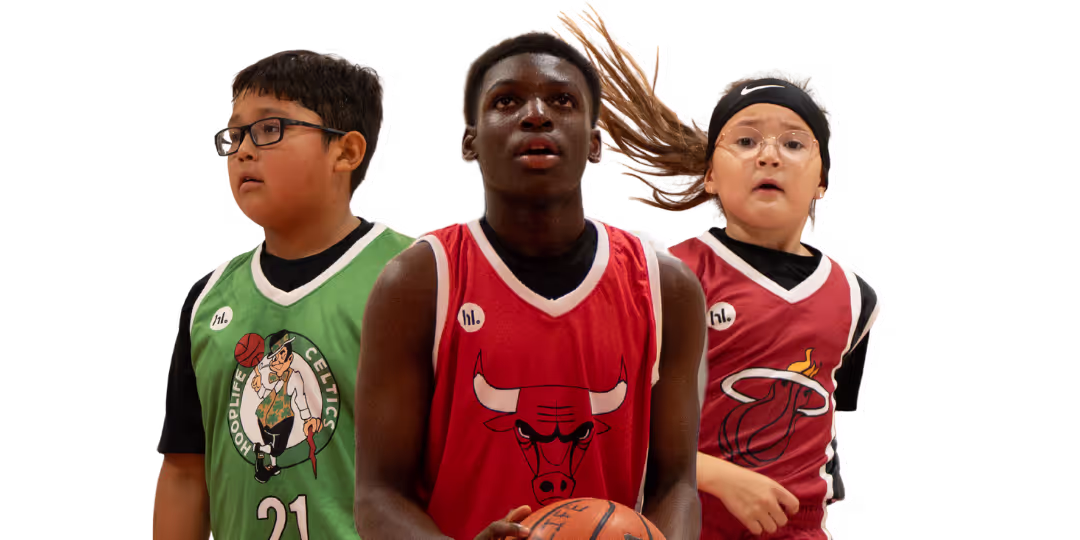 Graphic of kids with jerseys on